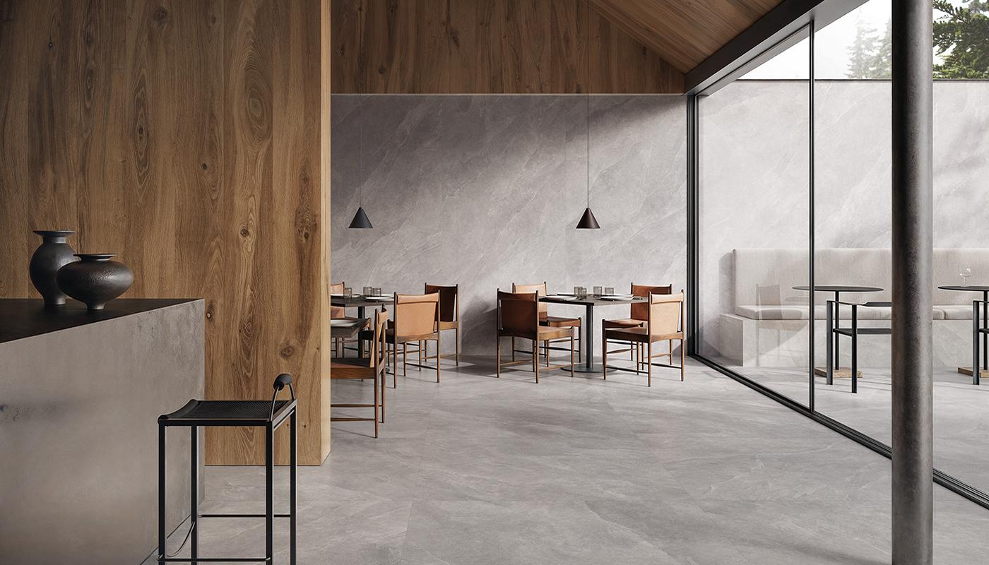 Porcelain Stoneware Ergon Cornerstone Evolution Stone,concrete,marble,resin Public Space Slate Grey ,slate Grey Stone | Emilceramica Porcelain Stoneware Ergon Cornerstone Evolution Stone,concrete,marble,resin Public Space Slate Grey ,slate Grey Stone | Emilceramica