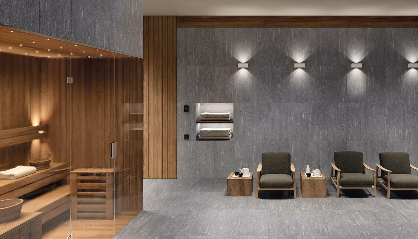 Porcelain Stoneware Ergon Cornerstone Alpen Stone Bathroom Valser | Emilceramica Porcelain Stoneware Ergon Cornerstone Alpen Stone Bathroom Valser | Emilceramica