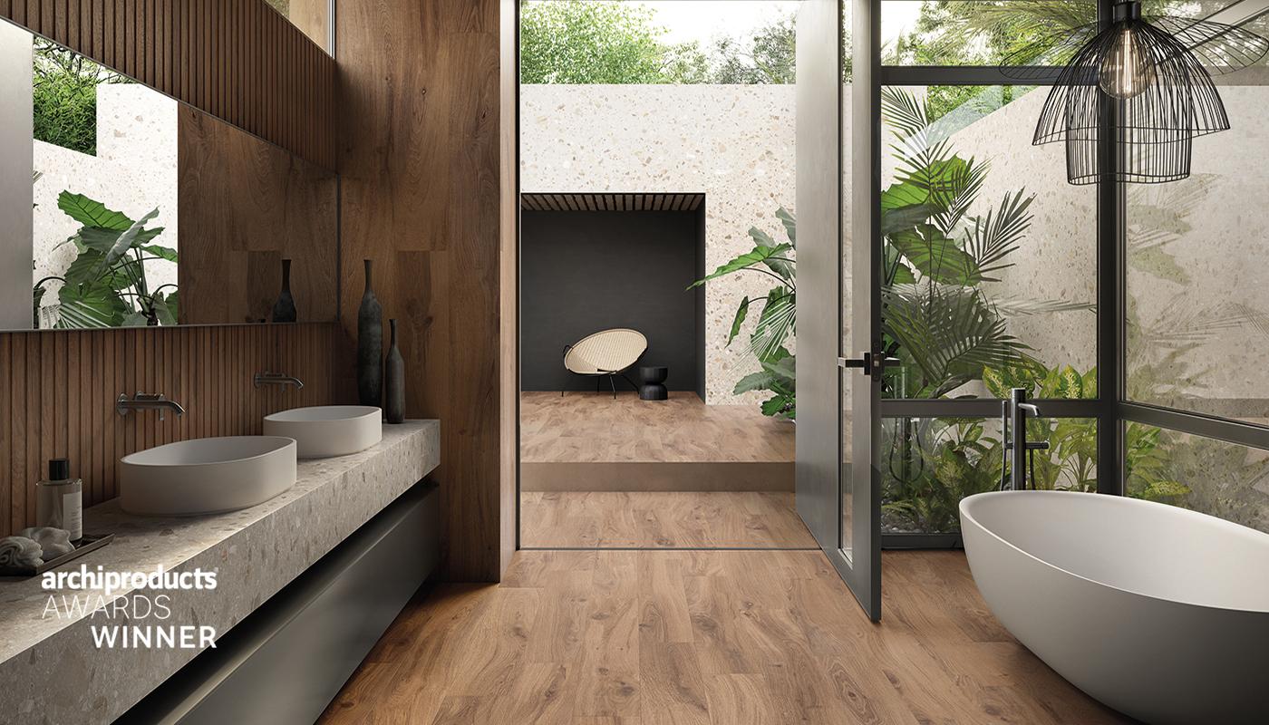 Porcelain Stoneware Ergon I-wood Stone,wood Bathroom Sabbia ,rovere Imbrunito | Emilceramica Porcelain Stoneware Ergon I-wood Stone,wood Bathroom Sabbia ,rovere Imbrunito | Emilceramica