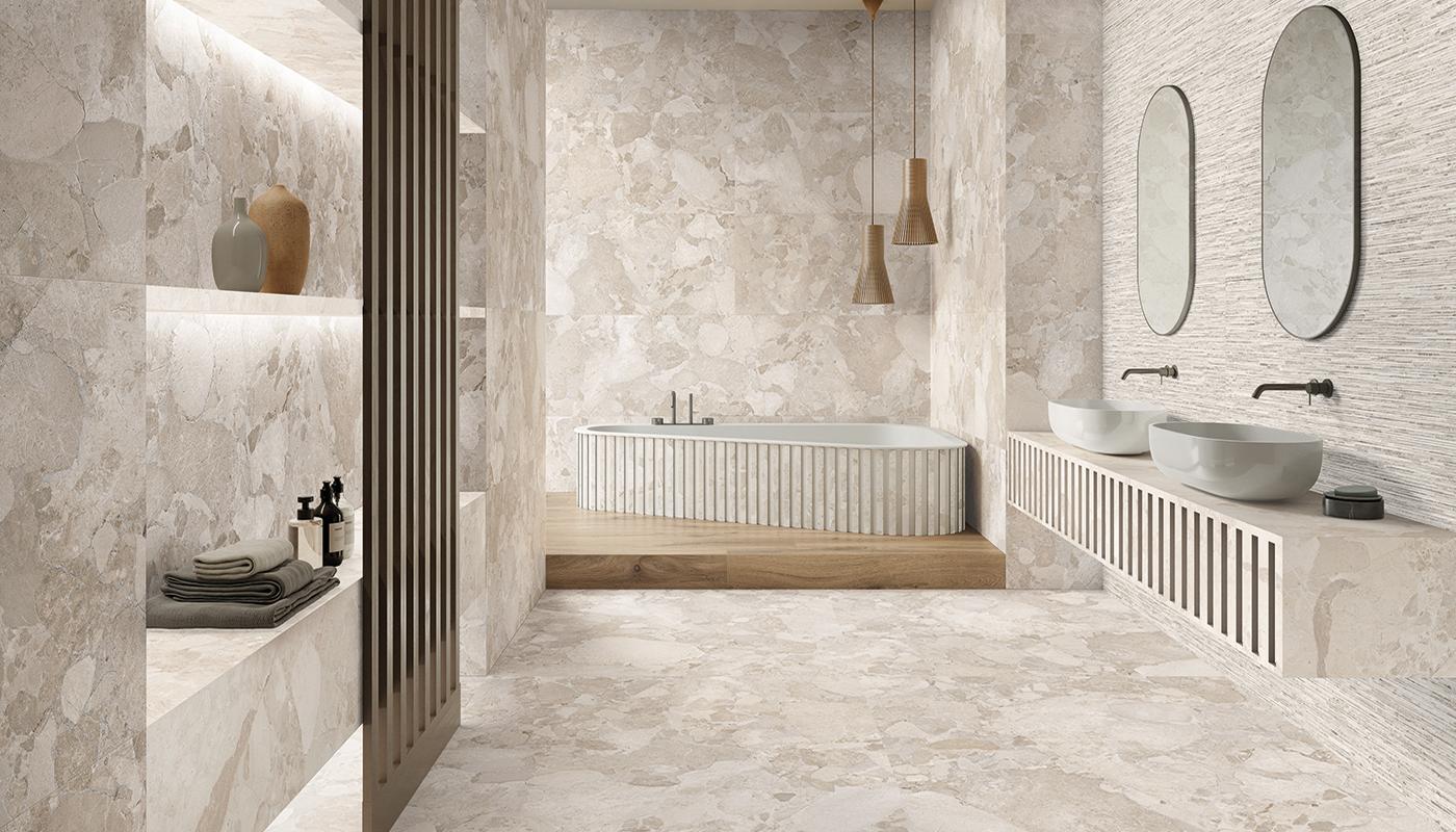 Porcelain Stoneware Ergon Matera Stone Wood,stone Bathroom Rovere Imbrunito ,greige Sassi,white Sassi,greige Ritmo | Emilceramica Porcelain Stoneware Ergon Matera Stone Wood,stone Bathroom Rovere Imbrunito ,greige Sassi,white Sassi,greige Ritmo | Emilceramica